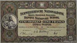 5 Francs SUISSE  1951 P.11o TTB+