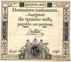 15 Sols FRANCIA  1793 Ass.41b
