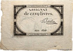 5 Livres FRANCE  1793 Ass.46a