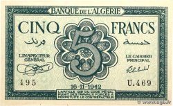 5 Francs ALGÉRIE  1942 P.091