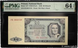 20 Zlotych POLAND  1948 P.137a UNC-