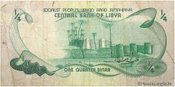 1/4 Dinar LIBYE  1981 P.42Ab B+