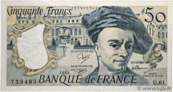 50 Francs QUENTIN DE LA TOUR FRANCE  1990 F.67.16