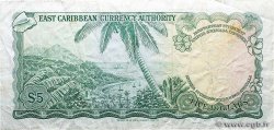 5 Dollars CARAÏBES  1965 P.14h TB