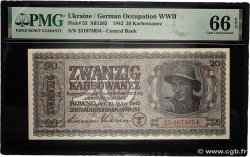 20 Karbowanez UKRAINE  1942 P.053 UNC