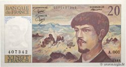 20 Francs DEBUSSY FRANCE  1980 F.66.01A1
