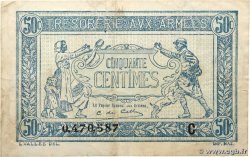 50 Centimes TRÉSORERIE AUX ARMÉES 1917 FRANCE  1917 VF.01.03