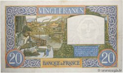 20 Francs TRAVAIL ET SCIENCE FRANCE  1941 F.12.14 TB