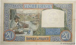 20 Francs TRAVAIL ET SCIENCE FRANCE  1941 F.12.18 TB