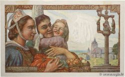 20 Francs PÊCHEUR FRANCE  1942 F.13.02 pr.SUP