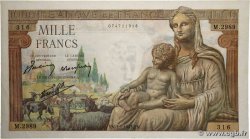 1000 Francs DÉESSE DÉMÉTER FRANCE  1943 F.40.15