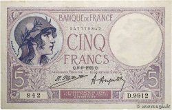 5 Francs FEMME CASQUÉE FRANCE  1922 F.03.06