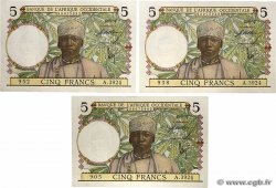 5 Francs Lot FRENCH WEST AFRICA  1937 P.21