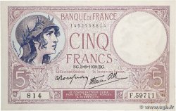 5 Francs FEMME CASQUÉE modifié FRANCE  1939 F.04.04