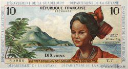 10 Francs FRENCH ANTILLES  1964 P.08b