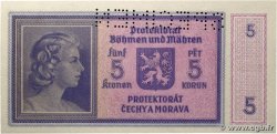 5 Korun Spécimen BöHMEN UND Mähren  1940 P.04s fST+