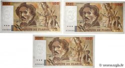 100 Francs DELACROIX 442-1 & 442-2 Consécutifs FRANCE  1995 F.69ter.02c