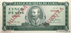 5 Pesos Spécimen CUBA  1987 P.103cs