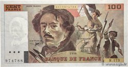 100 Francs DELACROIX imprimé en continu FRANCE  1990 F.69bis.02c