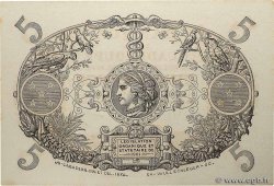 5 Francs Cabasson rouge GUADELOUPE  1945 P.07e UNC-