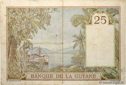 25 Francs FRENCH GUIANA  1940 P.07 F