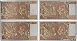 100 Francs DELACROIX 442-1 & 442-2 Lot FRANCE  1995 F.69ter.02b SUP