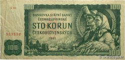 100 Korun TCHÉCOSLOVAQUIE  1961 P.091i