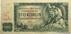 100 Korun TCHÉCOSLOVAQUIE  1961 P.091e