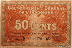 50 Cents FRENCH INDOCHINA  1939 P.087d