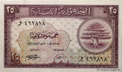 25 Piastres LEBANON  1950 P.042 VF+
