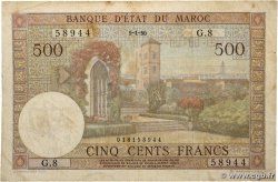 500 Francs MAROC  1950 P.46