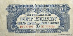 5 Korun TCHÉCOSLOVAQUIE  1944 P.046b