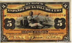 5 Pesos CUBA  1896 P.048b