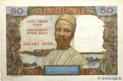 50 Francs - 10 Ariary MADAGASCAR  1969 P.061 VF