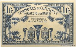 1 Franc FRANCE régionalisme et divers Ajaccio et Bastia 1915 JP.003.02 pr.NEUF
