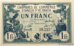 1 Franc FRANCE régionalisme et divers Ajaccio et Bastia 1917 JP.003.07