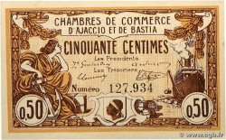 50 Centimes FRANCE régionalisme et divers Ajaccio et Bastia 1915 JP.003.01