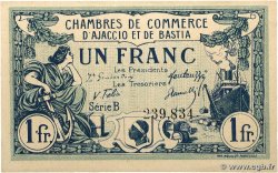 1 Franc FRANCE régionalisme et divers Ajaccio et Bastia 1917 JP.003.07