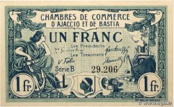1 Franc FRANCE régionalisme et divers Ajaccio et Bastia 1917 JP.003.07