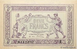 2 Francs TRÉSORERIE AUX ARMÉES FRANCE  1917 VF.05.01 UNC-