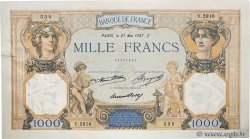 1000 Francs CÉRÈS ET MERCURE FRANCE  1937 F.37.10 AU