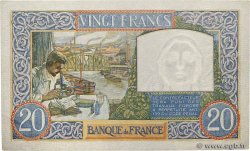 20 Francs TRAVAIL ET SCIENCE FRANCE  1940 F.12.11 UNC-