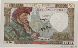 50 Francs JACQUES CŒUR FRANCE  1941 F.19.09 UNC