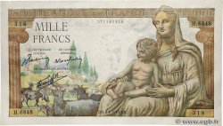 1000 Francs DÉESSE DÉMÉTER FRANCE  1943 F.40.29