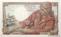20 Francs PÊCHEUR FRANCE  1947 F.13.11 UNC-