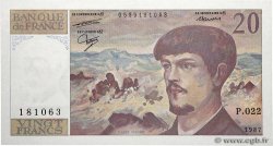 20 Francs DEBUSSY FRANCIA  1987 F.66.08 FDC