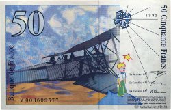 50 Francs SAINT-EXUPÉRY Commémoratif FRANCE  1992 F.72.01b UNC