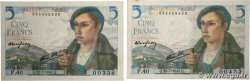 5 Francs BERGER Lot FRANCE  1943 F.05.02