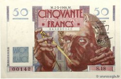 50 Francs LE VERRIER FRANCE  1946 F.20.03