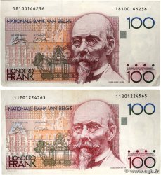 100 Francs Lot BELGIQUE  1978 P.140a